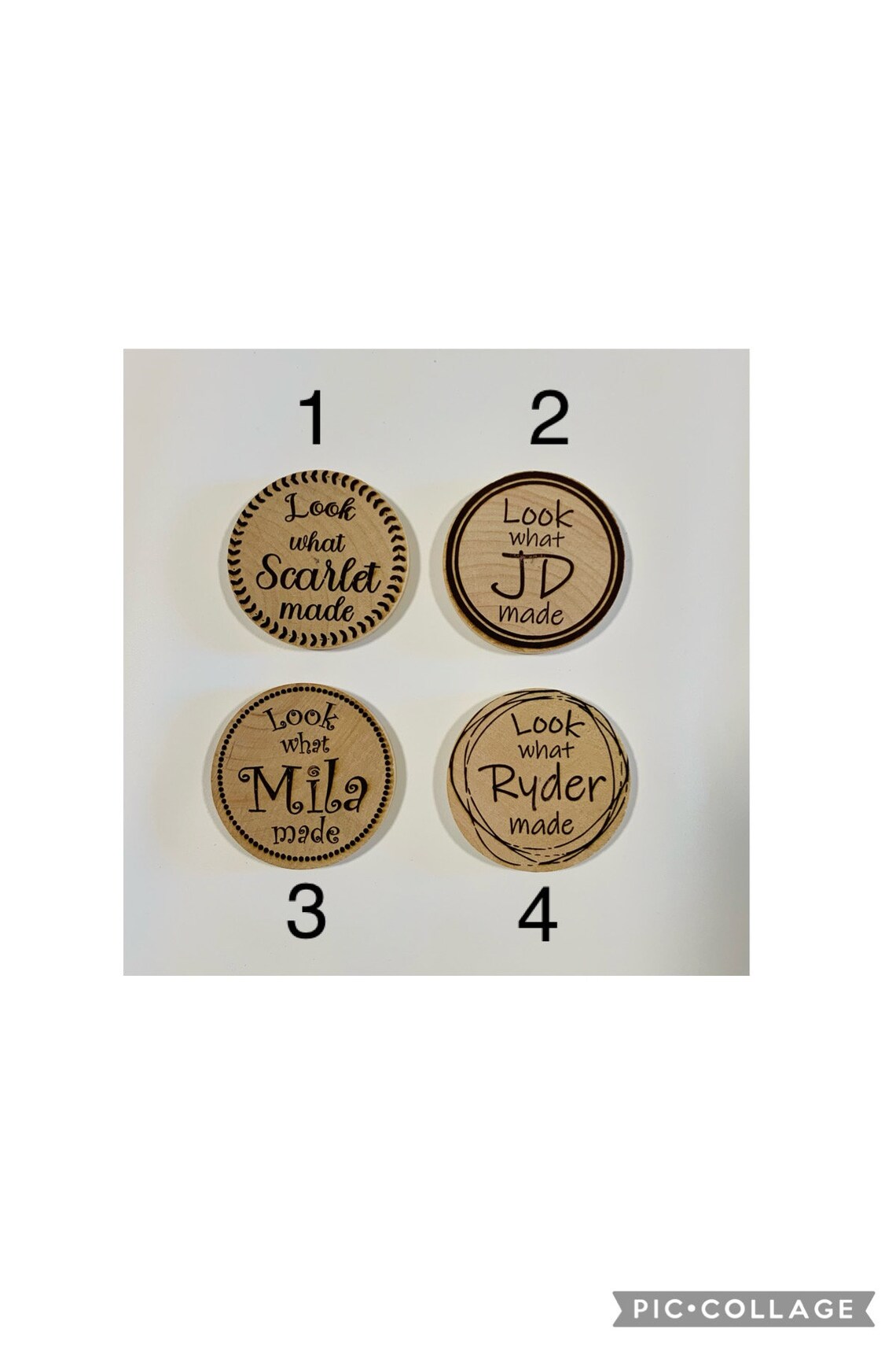 Wooden Refrigerator Kids Artwork Display Art Etsy