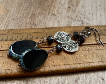 Black Everyday Titanium Earrings - Hypoallergenic Gift for Wife with Sensitive Ears
