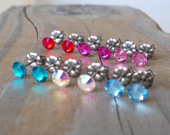 Titanium Stud Earrings - Hypoallergenic - Titanium Earrings - Post Earrings - Stud Earring - Small Earrings - Little Girl Earrings