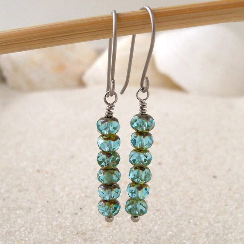 Hypoallergenic Titanium Earrings Bead Earrings Pure Etsy