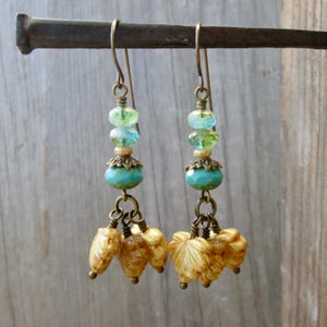 Pure Titanium Dangle Earrings - Leaf Earrings with Titanium Ear Wire - Gift for Friend
