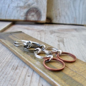 Mixed Metal Earrings Titanium Earrings for Sensitive Ears Gift for Friend image 4