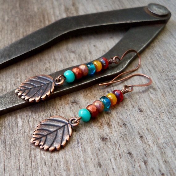 19 Fall Earrings With Leaves, Acorns and Pumpkins 14 Colorful Beaded Leaves