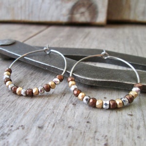 Hypoallergenic Pure Titanium Hoop Earrings - Earrings for Sensitive Ears - Gift for Mom