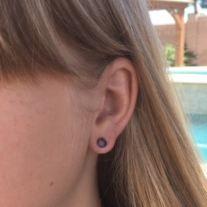 Pure Titanium Post Earrings with Titanium Ear Nuts - Completely Hypoallergenic Earrings - Earrings for Sensitive Ears