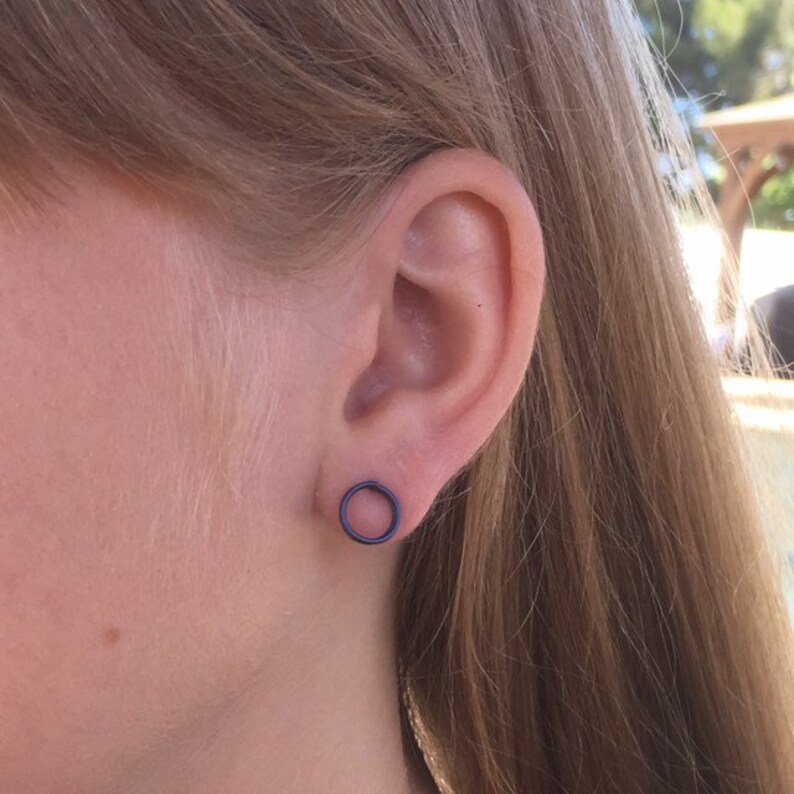 Pure Titanium Stud Earrings Earrings for Sensitive Ears Etsy
