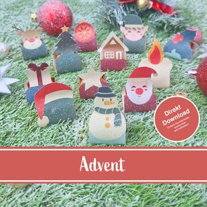 Ferrero Küsschen Banderolen Advent, Ferrero Küsschen Advent , Advent Banderolen, Ferrero Küsschen Geschenk Advent, Weihnachten, Download
