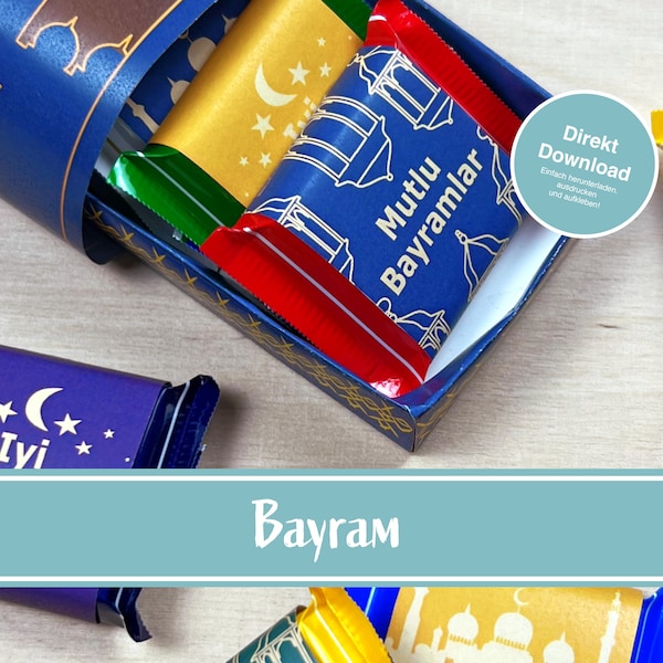 Ritter Sport Bayram Banderoles, Gifts for Bayram, Ritter Sport Gift Bayram, Sugar Festival, Download