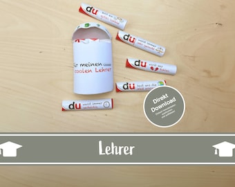 Duplo Teacher Wrappers, Teacher Gifts, Teacher is the Best, Duplo Gift for Teachers, School Gift, Download