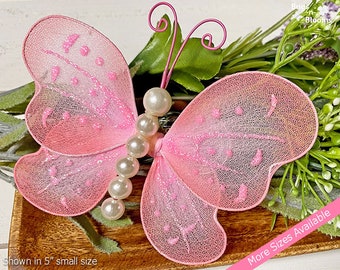 Pink Butterfly Decor Etsy