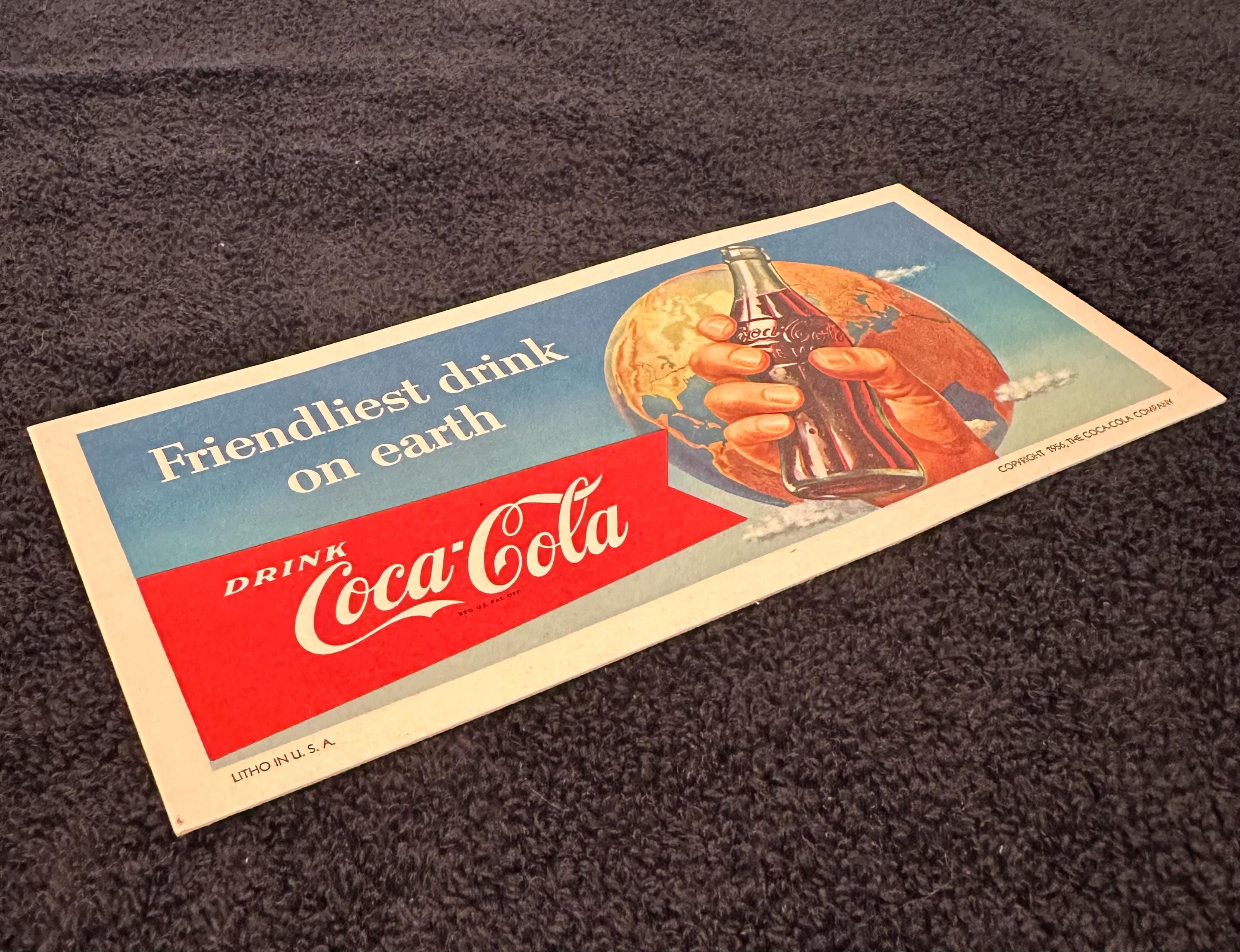 1956 Coca Cola Advertising '56 Friendliest Drink on Earth Ink