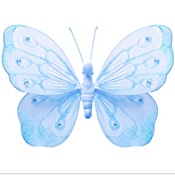 Butterfly Decorations Nylon Hanging Butterflies Decorative Etsy