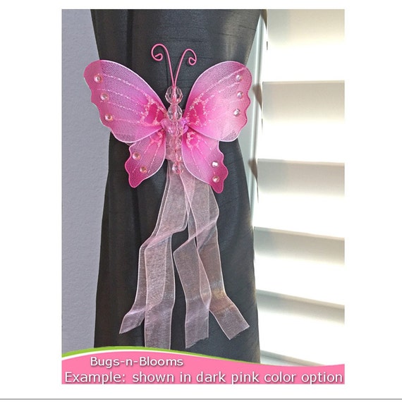 Butterfly Tie Backs Decorations Nylon Butterflies Tieback Etsy