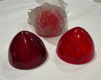 1956 CHEVY Bel Air 150 210 Tail Light Rear Red Lens Guide Glo Brite - 3 piece