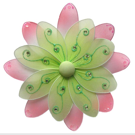 Flower Decorations Nylon Hanging Flowers Fake Fabric Girls Etsy