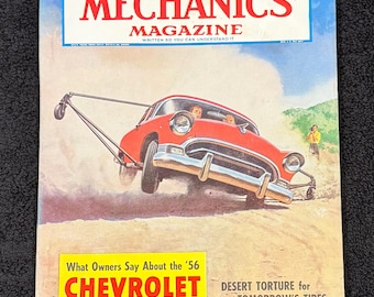 Popular Mechanics Magazine August 1956 What Owners Say About ‘56 Chevrolet Chevy Automobile Classic Vintage Antique