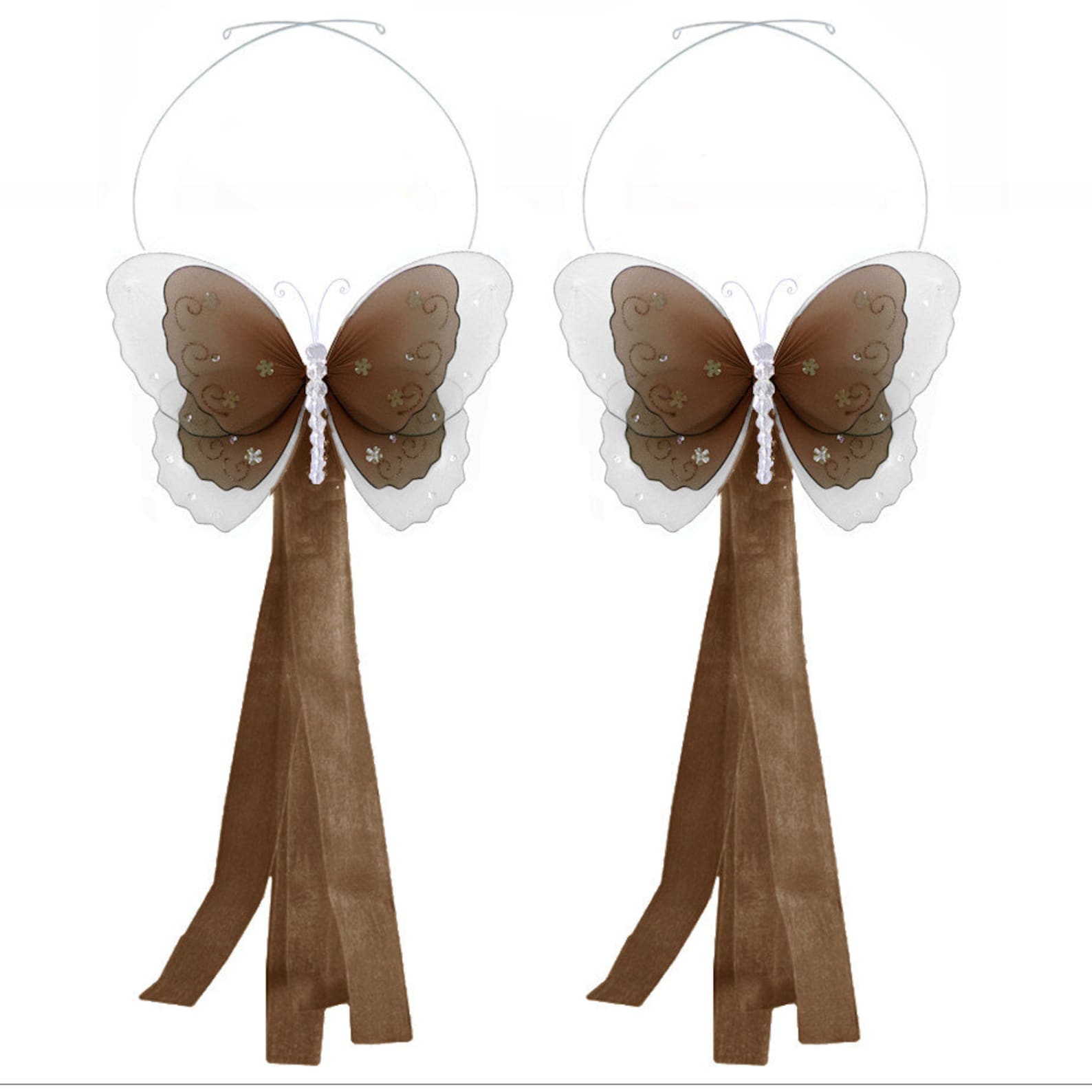 Butterfly Curtain Tieback Pair / Set Tiebacks Holder Sheer Tie Etsy