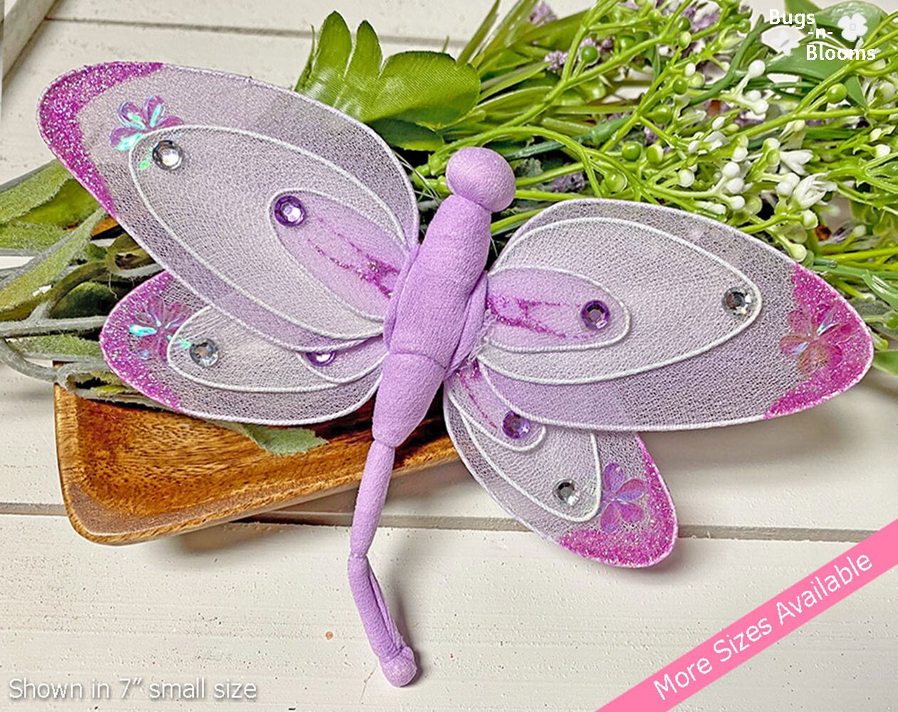 Dragonfly Decor Ceiling Wall Nylon Hanging Girl Room Home Baby Nursery Shower 