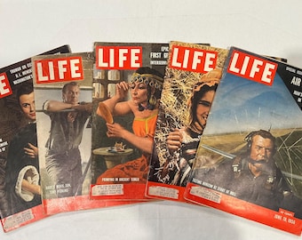 LIFE Magazine Vintage Collectable 1950s Memorabilia : April 16, 1956, June 4 1956, June 18 1956, or July 16 1956 Your Choice