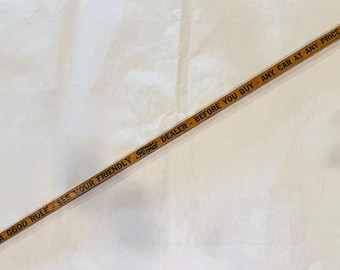 1950’s Vintage Ford Dealer Wooden Advertising Yardstick A Good Rule See Your Friendly Dealer Square Wooden 50’s Yard Stick Antique