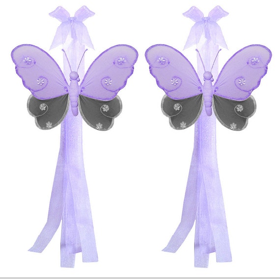 Butterfly Tieback Pair Set Curtain Tie Back Holder Sheer Etsy