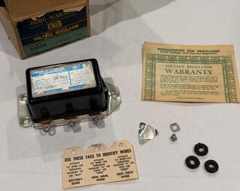 Borg Warner 9000N Voltage Regulator 12V 1956 Chevy Bel Air Pontiac Truck