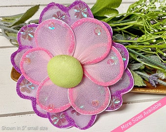 Flower Decorations Nylon Hanging Fake Room Baby Nursery Girls Room Wall Ceiling Decor Mesh Birthday Artificial Fake Pink Purple Green Hailey