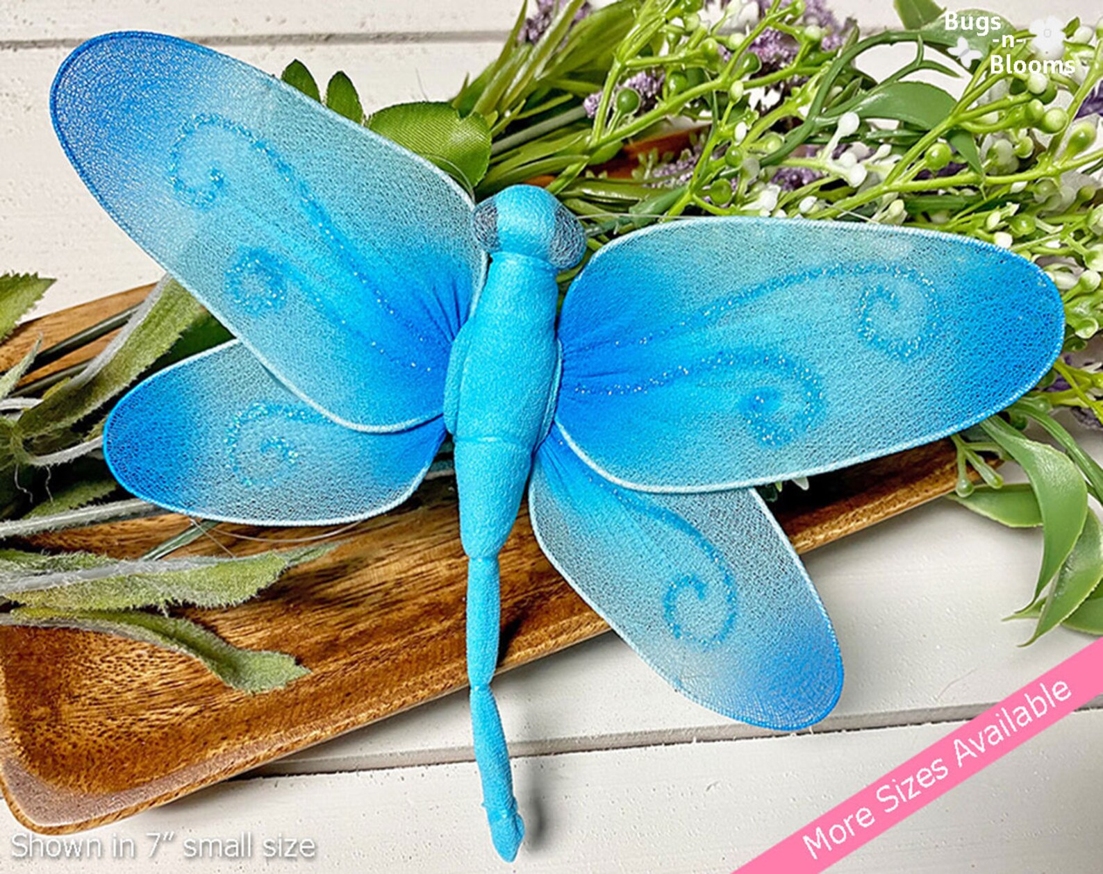 Decorative Nylon Dragonfly Decor Mesh Artificial Home Etsy