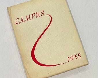 1955 Campus Yearbook Pasadena High School California Bob Eubanks Senior Photo Class Book Vintage Memory Annual Year Book Student Memorabilia