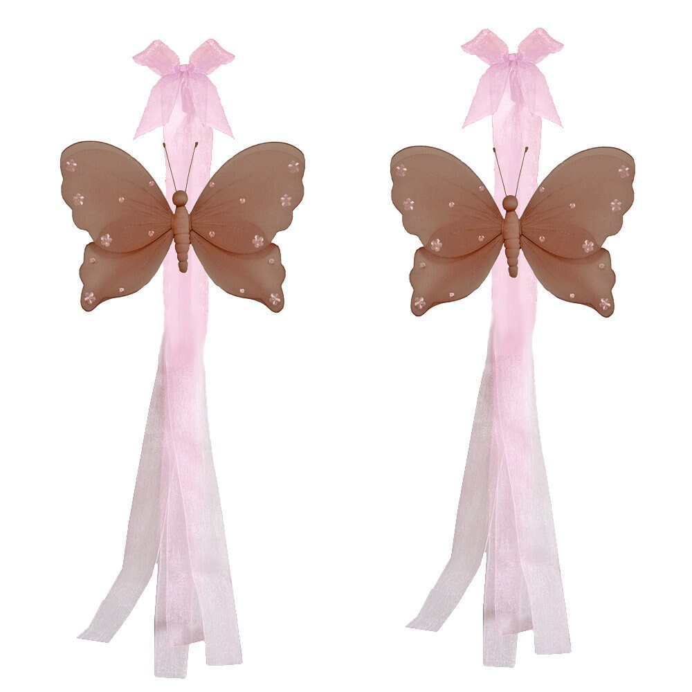 Butterfly Curtain Tiebacks Sheer Holdbacks Window TieBacks Etsy
