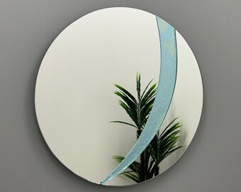 Handmade Luxury Mirror, Unique Shaped Handcrafted Mirror, One of a Kind Glass Wall Art