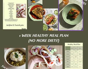 1 Week Healthy Meal Plan (for Veggie Lovers)