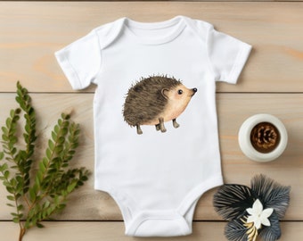 Adorable Hedgehog, Baby Bodysuit, Animal, Baby Bodysuit, Newborn, Unisex, Baby Shower Gift, Baby Gift, Baby Clothes, Baby Shower, Onesie