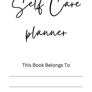 Editable Self-Care Journal| Digital Download| Self Care Planner| Wellness Journal| Mental Health Care Journall Canva Planner Templates