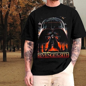 Star Wars Revenge of the Sith 20th Anniversary Shirt, Darth Vader Movie Graphic Tee, Retro Star Wars Fan Shirt, Unisex Gift for Him Her