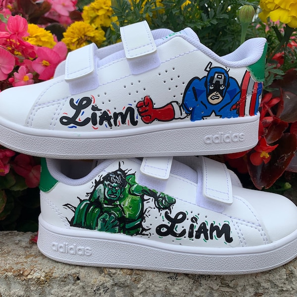 Captain America and Hulk Customized Sneaker