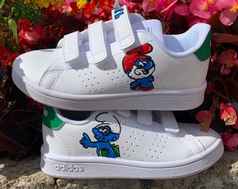 Personalized Smurf Shoes