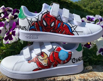 Customized Iron Man and Spiderman Sneaker