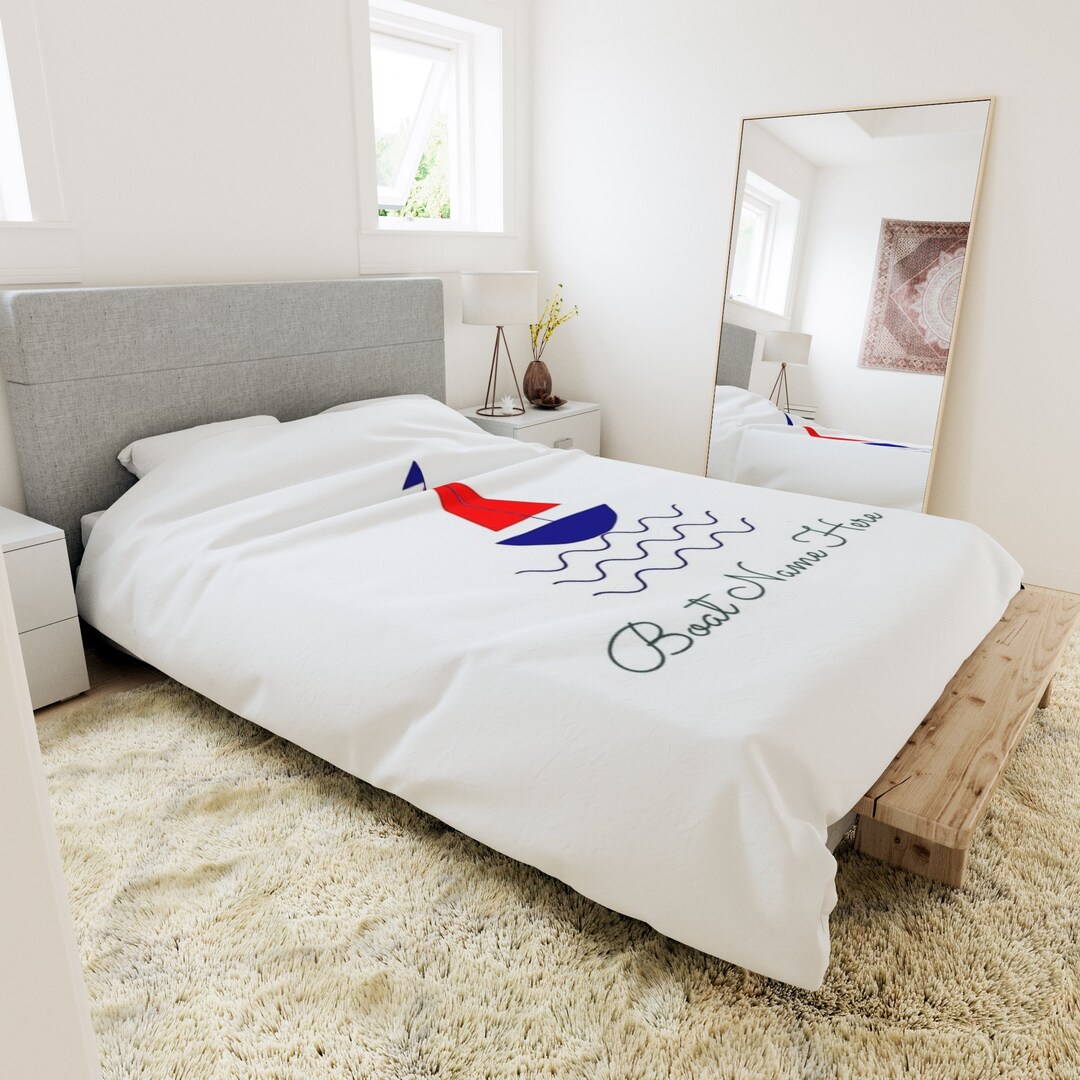 Nautical Themed Duvet Cover, Sailboat Inspired Bedding, Gifts for Sailors, Maritime Presents ...