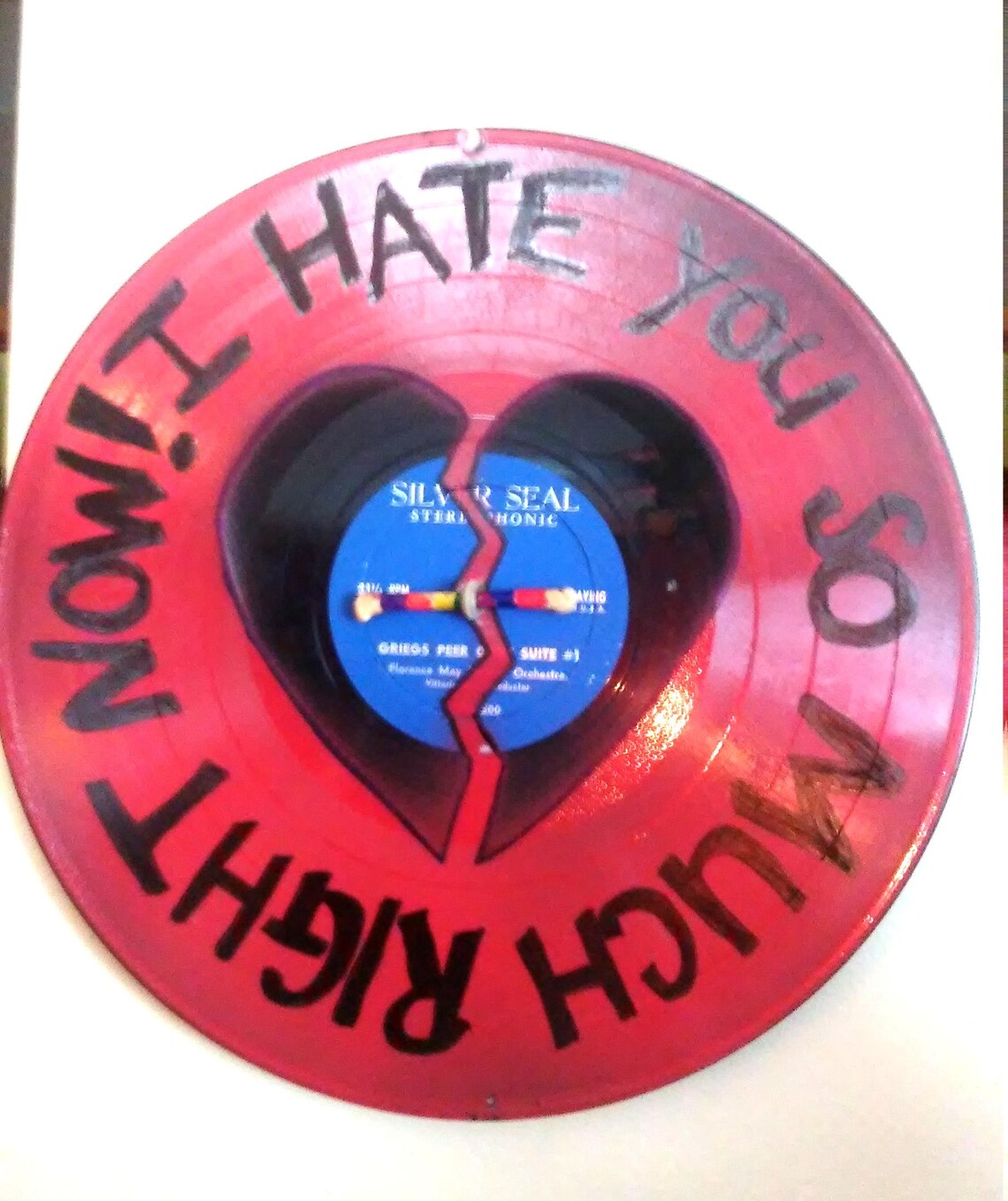 I Hate You So Much Right Now Song Lyric Anti Love Art Made Etsy