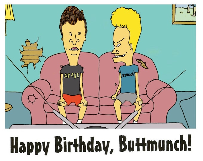 Beavis and Butthead Birthday Card - Etsy