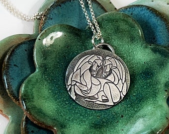 Handmade Fine Silver Greyhound Necklace – Soulmates Design