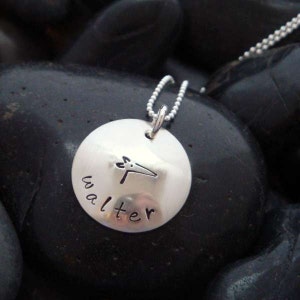 Personalized Greyhound Pendant – Sterling Silver Dog Mom Jewelry