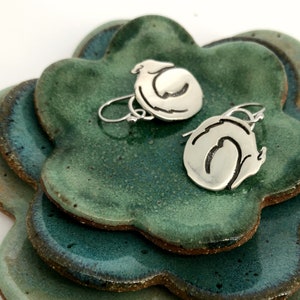Tucked Greyhound Earrings - Greyhound - Greyhound Jewelry - Galgo - Whippet - Italian Greyhound - Dog Lover -Fine Silver -Greyhound Earrings