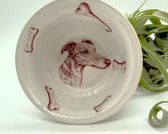 Greyhound Ceramic Tiny Dish -Greyhound -Whippet-Galgo -Italian Greyhound -Dog Decor -Handmade - Greyhound Pottery - Boop - Barkcuterie