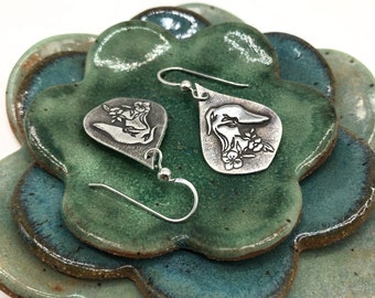 Greyhound Earrings - Greyhound Jewelry - Whippet - Galgo - Italian Greyhound - Oliver's Garden - Fine Silver - Greyhound - Ready To Ship