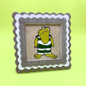 Frog and Toad Ceramic Tile - 70's Nostalgia - Cuerta Seca - Arnold Lobel -  Handmade - Hand Painted