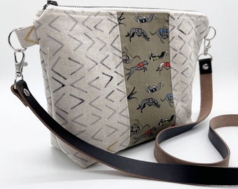 Greyhound Crossbody Purse - Running Greyhound - Greyhound Bag - Greyhound - Galgo -Whippet -Italian Greyhound -READY TO SHIP