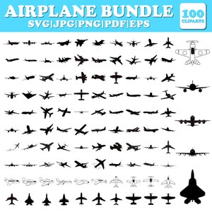 100 Airplane Svg, Air Plane Clipart, Airplane PNG, Airplane Silhouette, Airplane Design, Airplane Circuit Files, Airplane Art, Plane Route