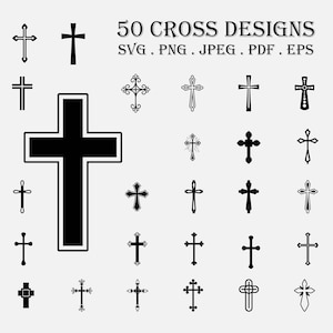 Cross Svg Bundles, Cross Svg, Religious Cross Svg, Cross Png, Faith Cross Svg, Cross Clipart, Christian Svg, Cross Clipart Bundles,
